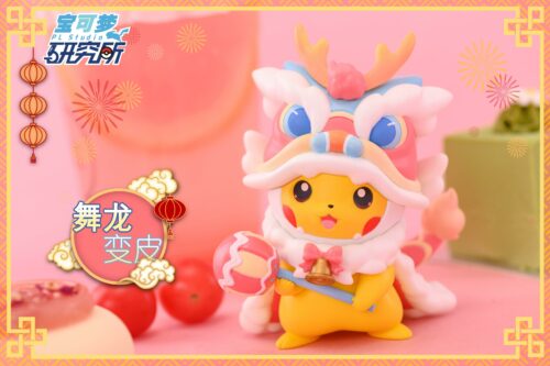 8CM Dragon Dance Cosplay Pikachu - Pokemon Resin Statue - PL Studios [In Stock] - Chinese New Year, Cosplay Pikachu