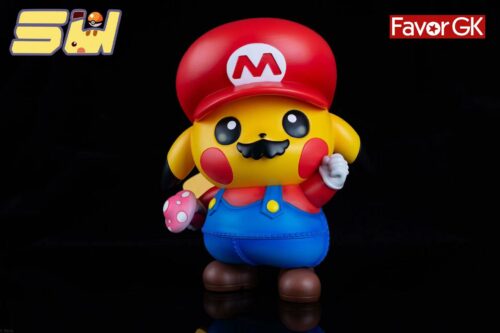 1/2 Scale Super Mario Cosplay Pikachu - Pokemon Super Mario Resin Statue - SU Studios [In Stock] - Cosplay Pikachu, Pokemon, Super Mario