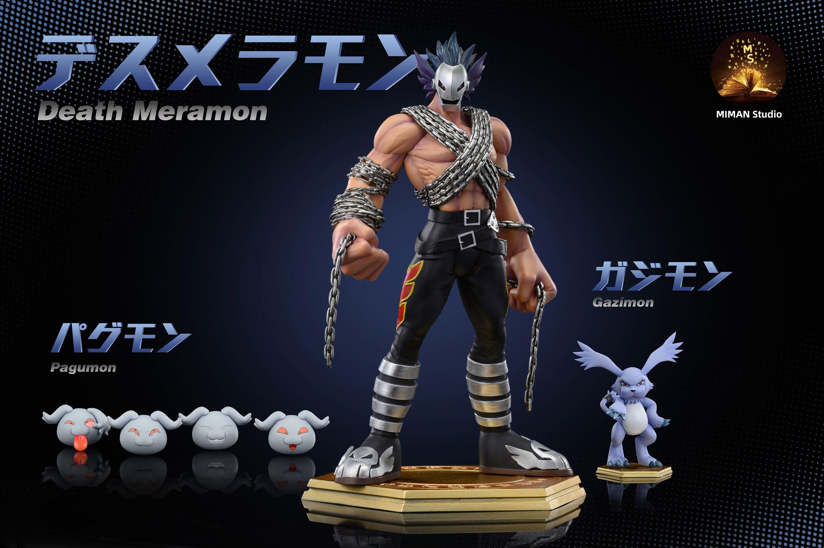 Death Meramon, Gazimon & Pagumon - Digimon Resin Statue - MIMAN Studios [Pre-Order] - Digimon, Digital Monster