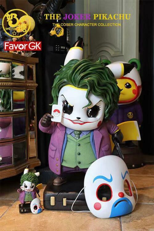 1/1 & Mini Scale JOKER Cosplay Pikachu - DC Pokemon Resin Statue - TOFFEE Studios [In Stock] - Cosplay Pikachu, DC, Pokemon