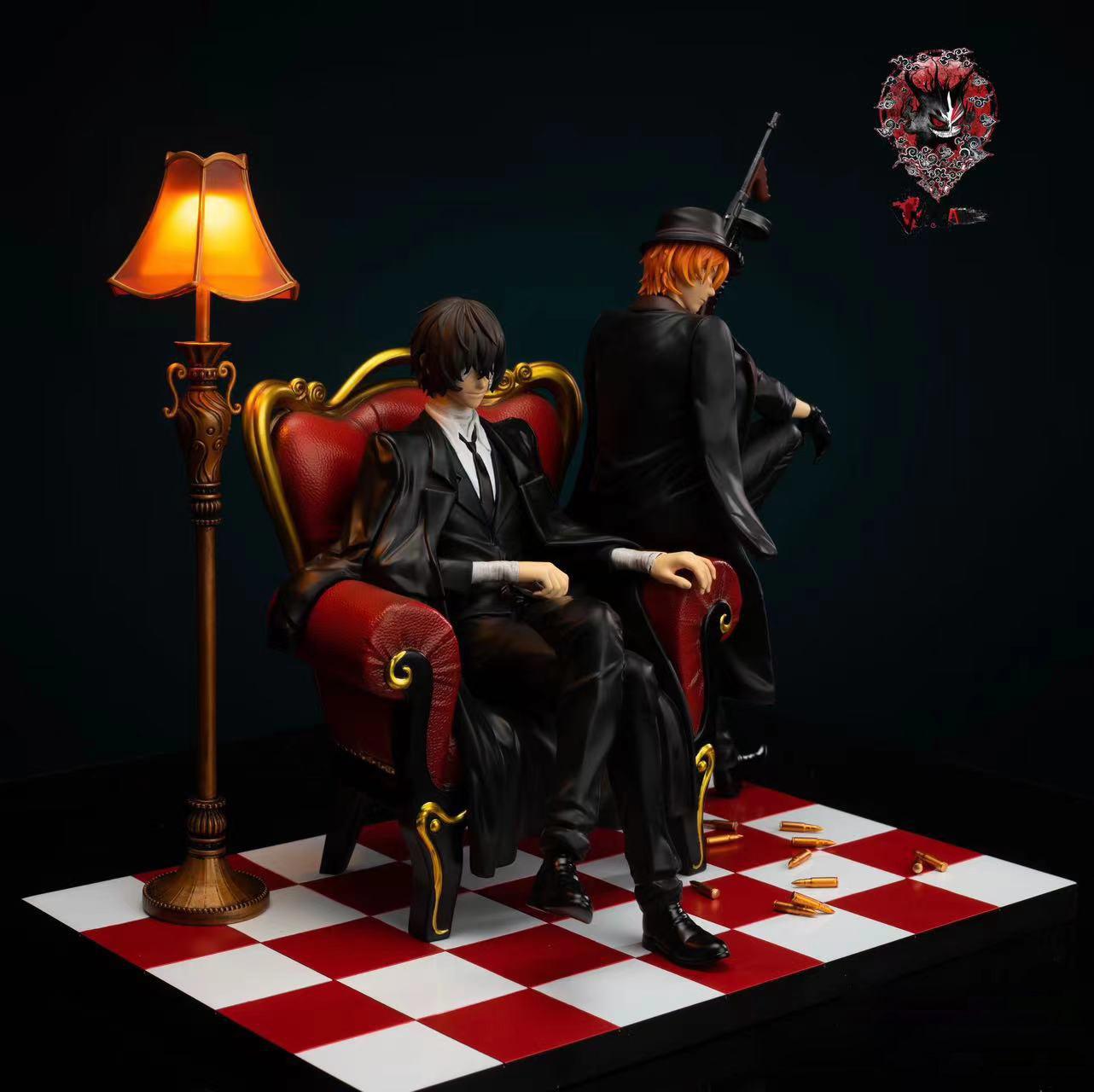 Osamu Dazai & Chūya Nakahara with LED - Bungo Stray Dogs Resin Statue - Weare A Design Studio [Pre-Order] - Bungo Stray Dogs