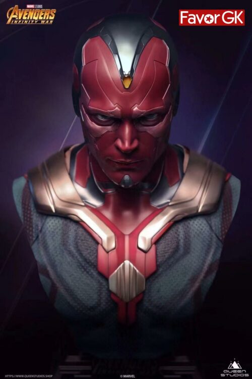 1/1 Scale Vision Bust Statue - MARVEL Resin Statue - Queen Studios [Pre-Order] - MARVEL