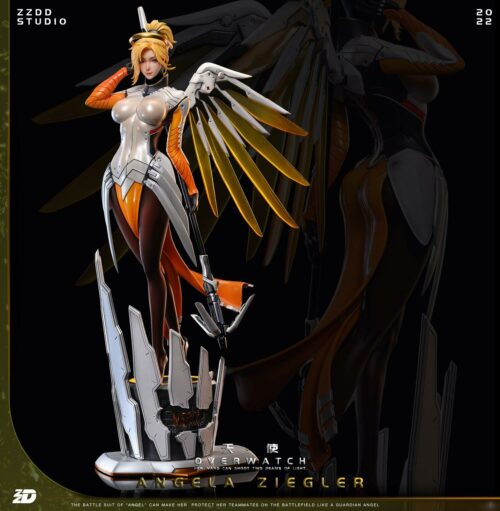 1/4 Scale Angela Ziegler/ Mercy with LED - Overwatch Resin Statue - ZZDD Studios [In Stock] - Overwatch, R18, R18 Woman