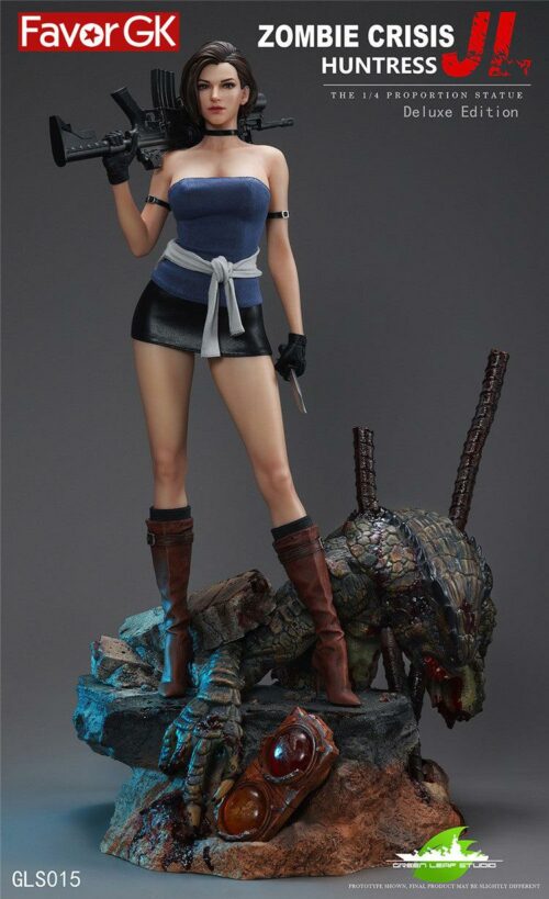 1/4 Scale Duluxe Ver. JL - Zombie Crisis Huntress Resin Statue - Green Leaf Studios [In Stock] - Zombie Crisis Huntress