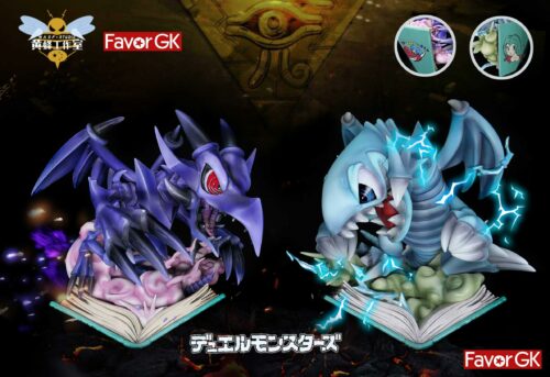 Red-Eyes Black Dragon & Blue-Eyes White Dragon - Duel Monsters/ Yu-Gi-Oh! Resin Statue - WASP Studios [In Stock] - Duel Monsters, Yu-Gi-Oh!