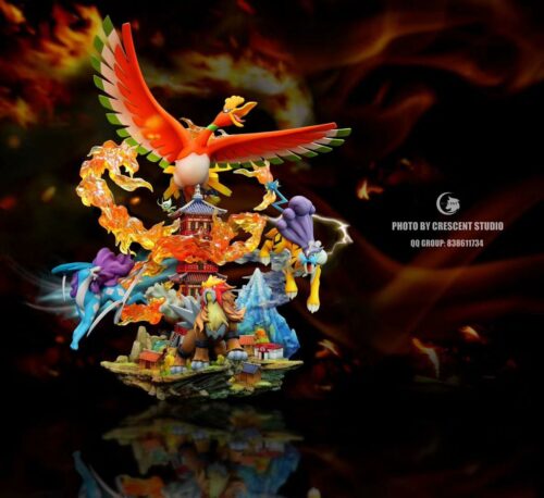 Ho-Oh, Entei, Raikou & Suicune - Pokemon Resin Statue - Crescent Studios [Pre-Order] - FavorGK