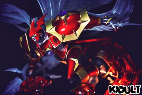 52CM Dukemon: Crimson Mode with LED - Digimon Resin Statue - KIDULT Studios [In Stock] - Digimon, Digital Monster