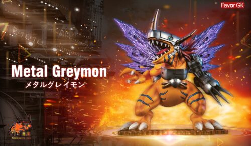 Metal Greymon - Digimon Resin Statue - Tyrannosaurus Rex Studios [Pre-Order] - Digimon, Digital Monster