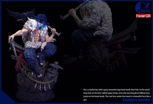 1/6 Scale Hashibira Inosuke - Demon Slayer: Kimetsu No Yaiba Resin Statue - GZ Studios [In Stock] - Demon Slayer: Kimetsu No Yaiba