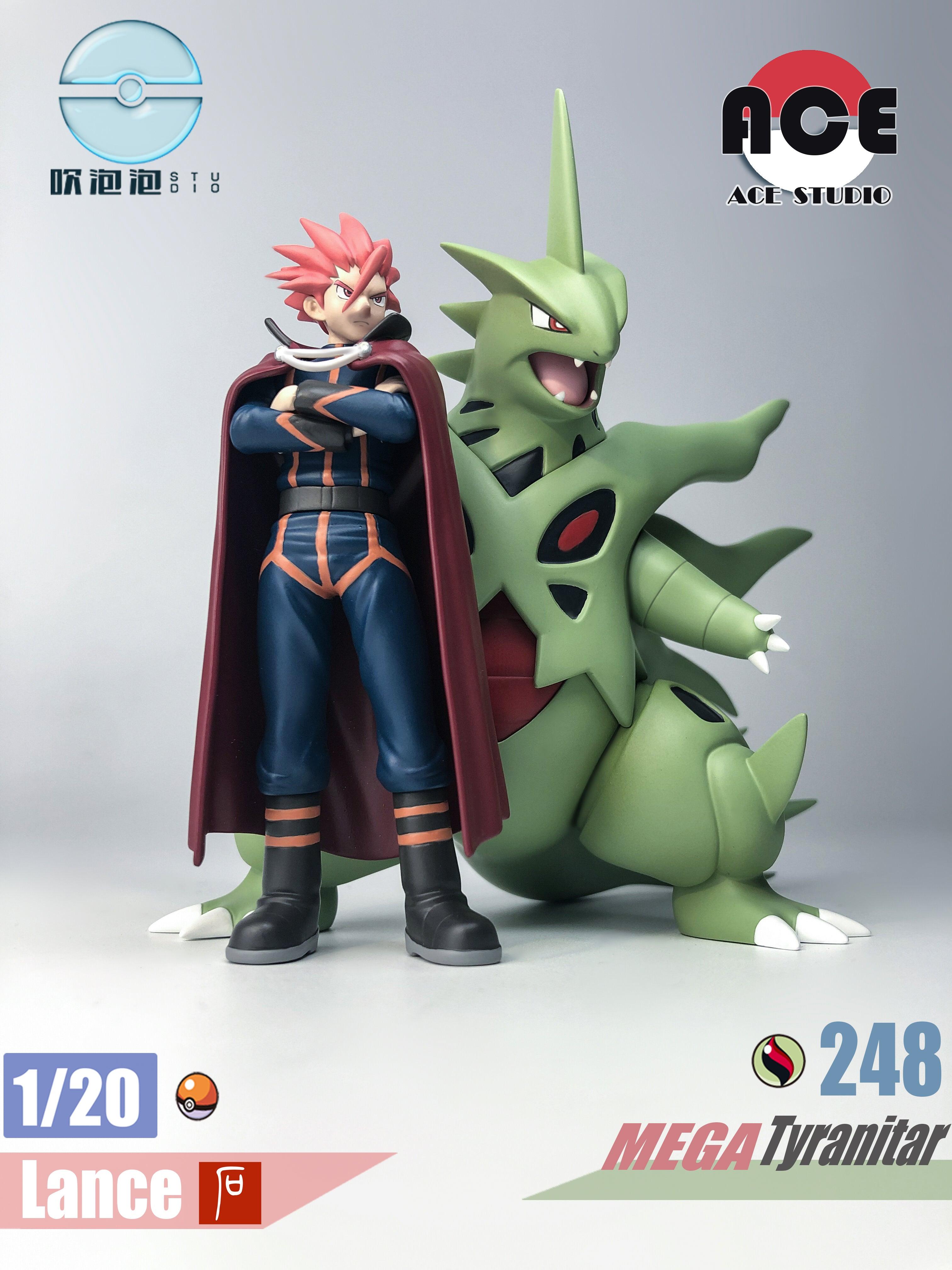 1/20 Scale Lance & MEGA Tyranitar - Pokemon Statue - CPP Studios [Pre-Order] - 1/20 Scale, Pokemon