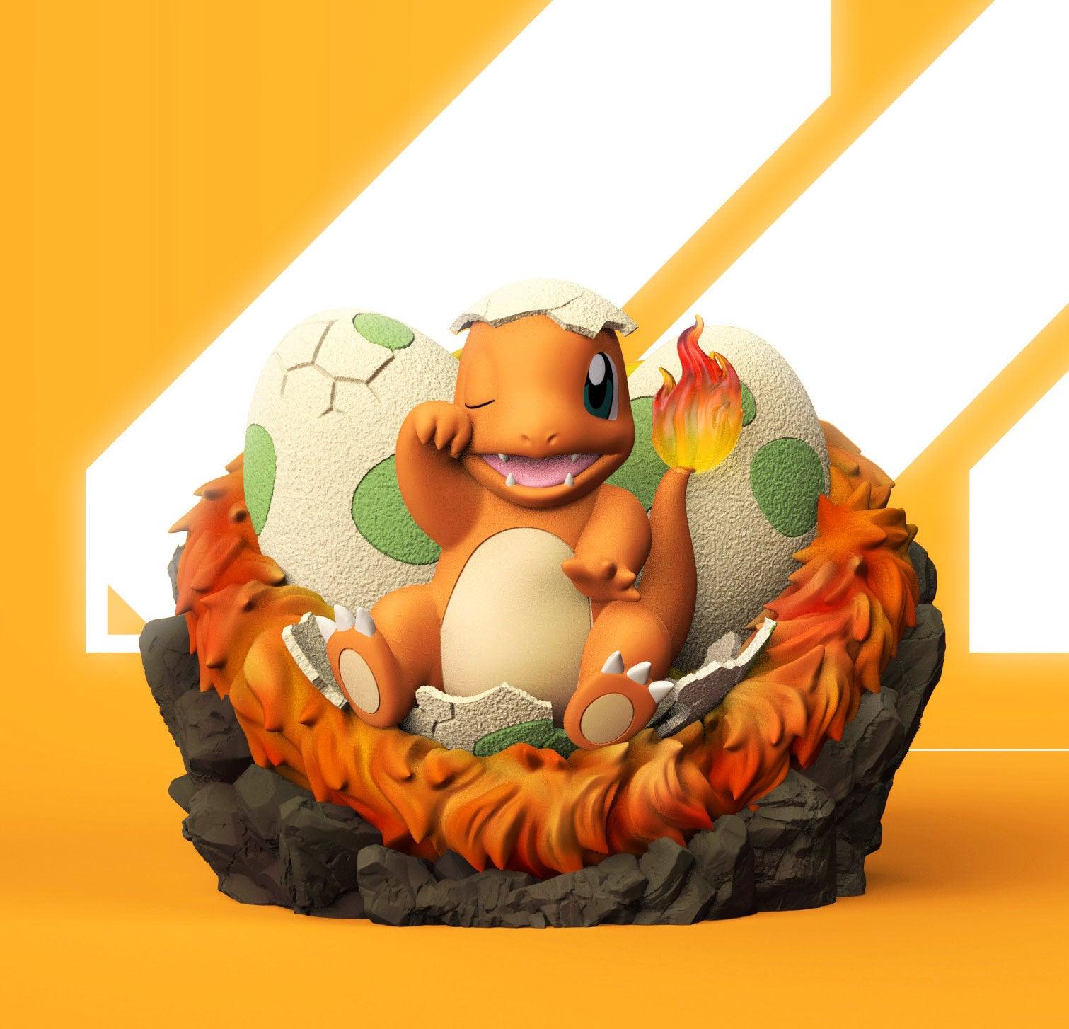 1/20 Scale World Zukan Newborn Charmander - Pokemon Resin Statue - MZ Studio [Pre-Order] - 1/20 Scale, Pokemon, Zukan