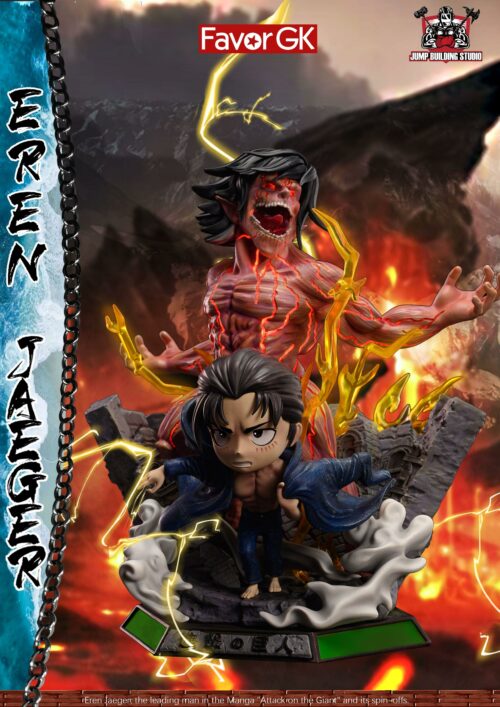 SD Scale Eren Yeager with LED - Attack On Titan Resin Statue - Jump Building Studios [Pre-Order] - Attack on Titan