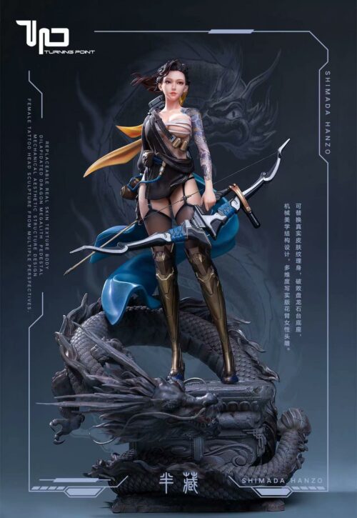 1/4 Scale Gender Bender Female Shimada Hanzo - Overwatch Resin Statue - Turning Point Studio [Pre-Order] - Overwatch