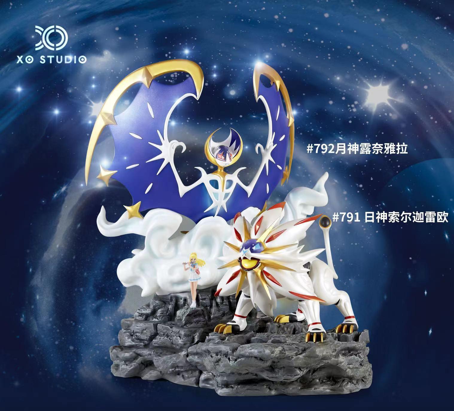 1/20 Scale World Zukan Solgaleo & Lunala - Pokemon Resin Statue - XO Studio  [Pre-Order]