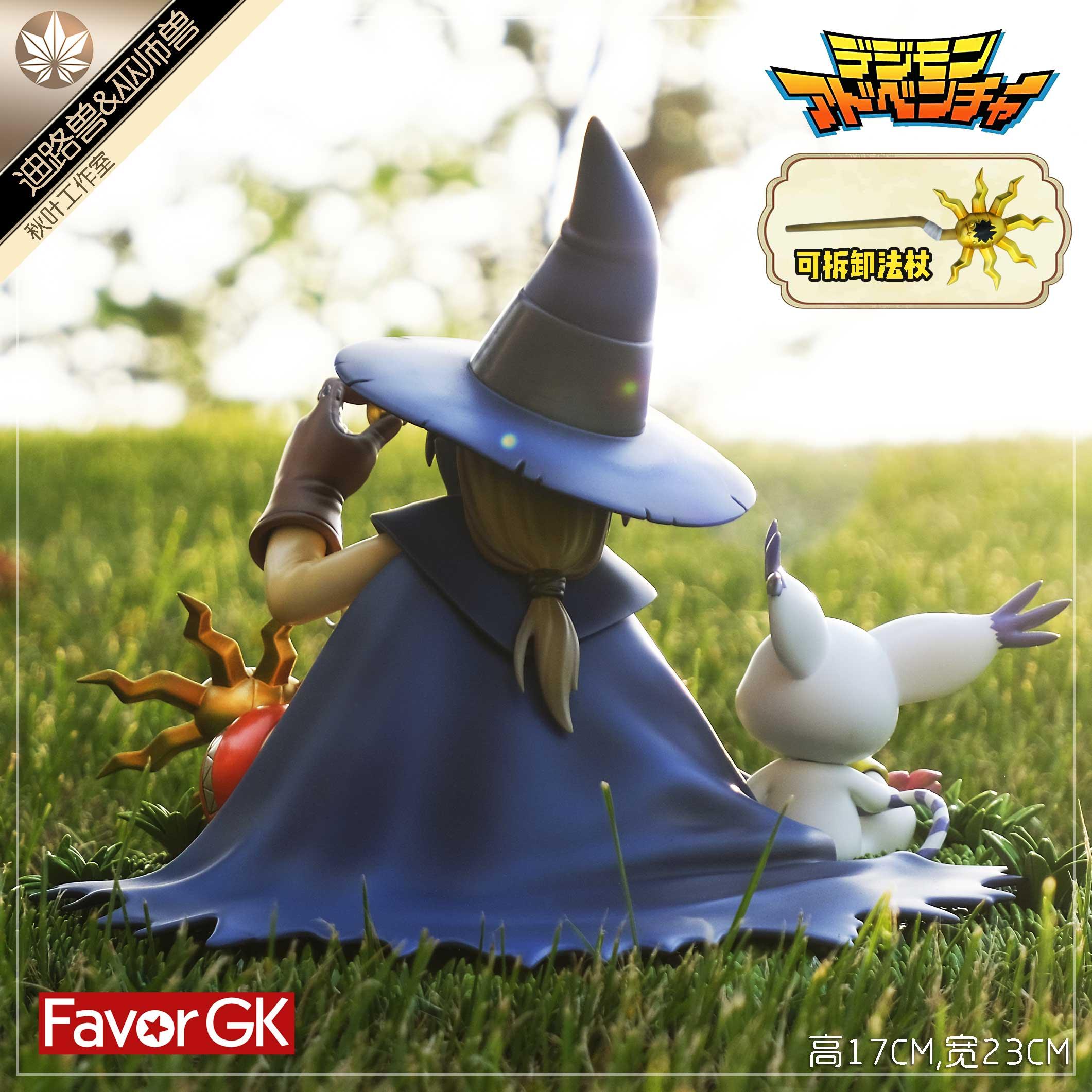 Tailmon & Wizarmon - Digimon Resin Statue - QY Studios [Pre-Order] - Digimon, Digital Monster