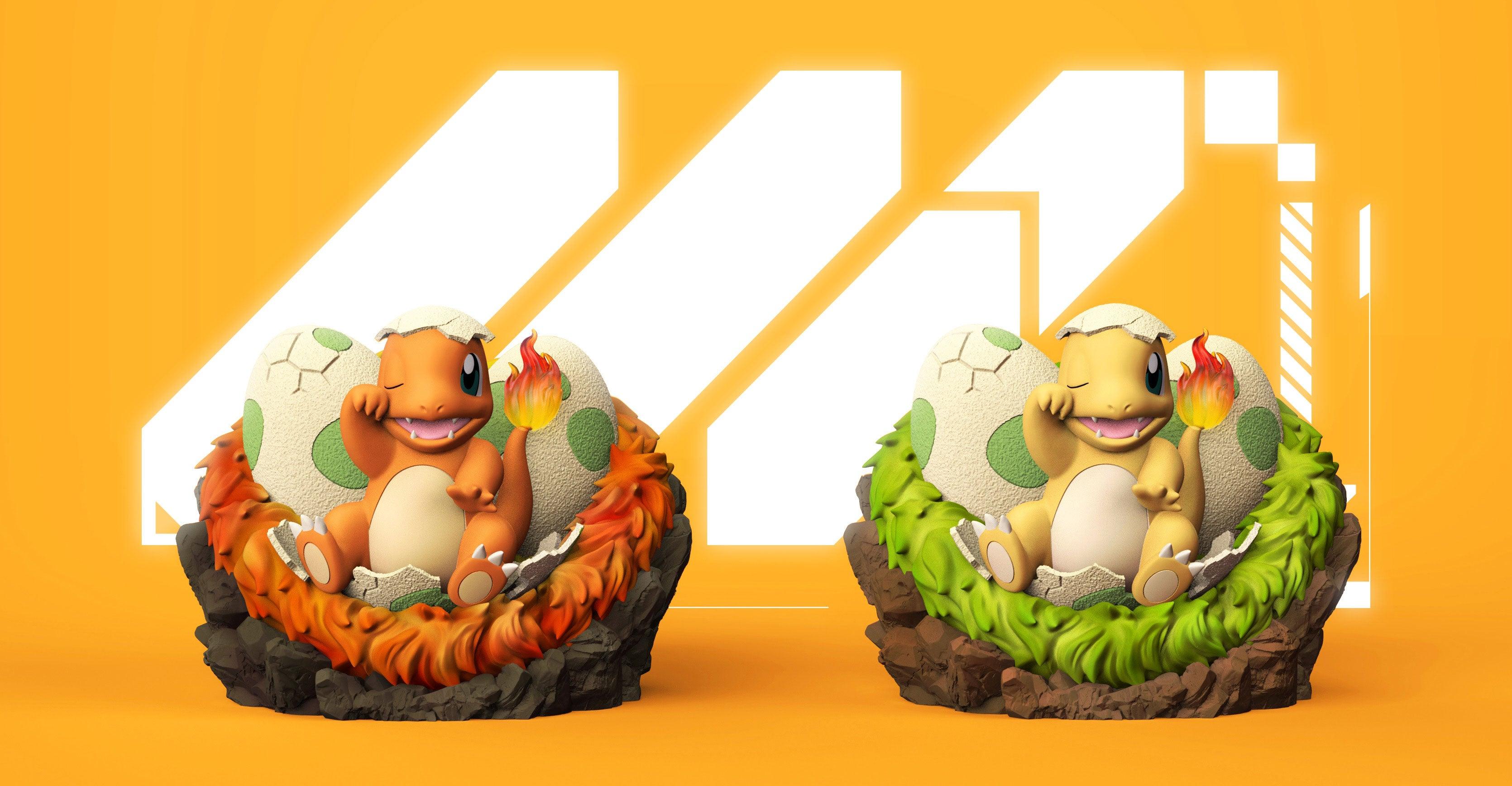 1/20 Scale World Zukan Newborn Charmander - Pokemon Resin Statue - MZ Studio [Pre-Order] - 1/20 Scale, Pokemon, Zukan