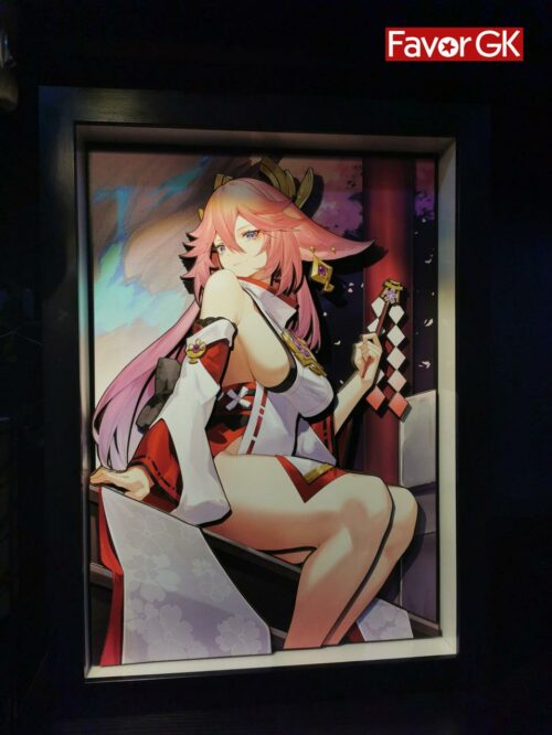 A3 & A4 Size Guuji Yae 3D Decoration Painting - Genshin Impact - Raven Studio [Pre-Order] - Genshin Impact