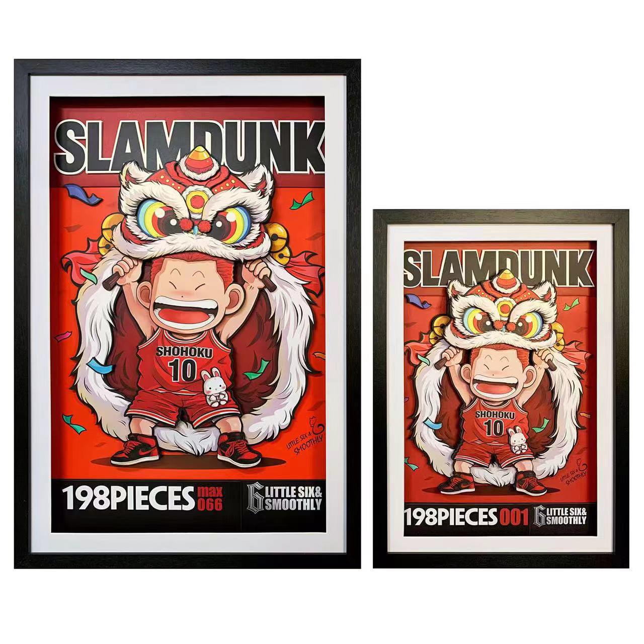 3D Decorative Paint of Lion Dance Hanamichi Sakuragi - SLAM DUNK Decorative Painting - momo Studio [In Stock] - Hanamichi Sakuragi, SLAM DUNK
