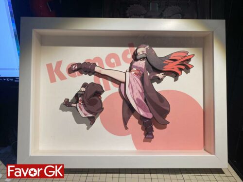 A4 Size Kamado Nezuko Flying Kick 3D Decoration Painting - Demon Slayer: Kimetsu no Yaiba - Raven Studio [In Stock] - Demon Slayer: Kimetsu No Yaiba, Kamado Nezuko