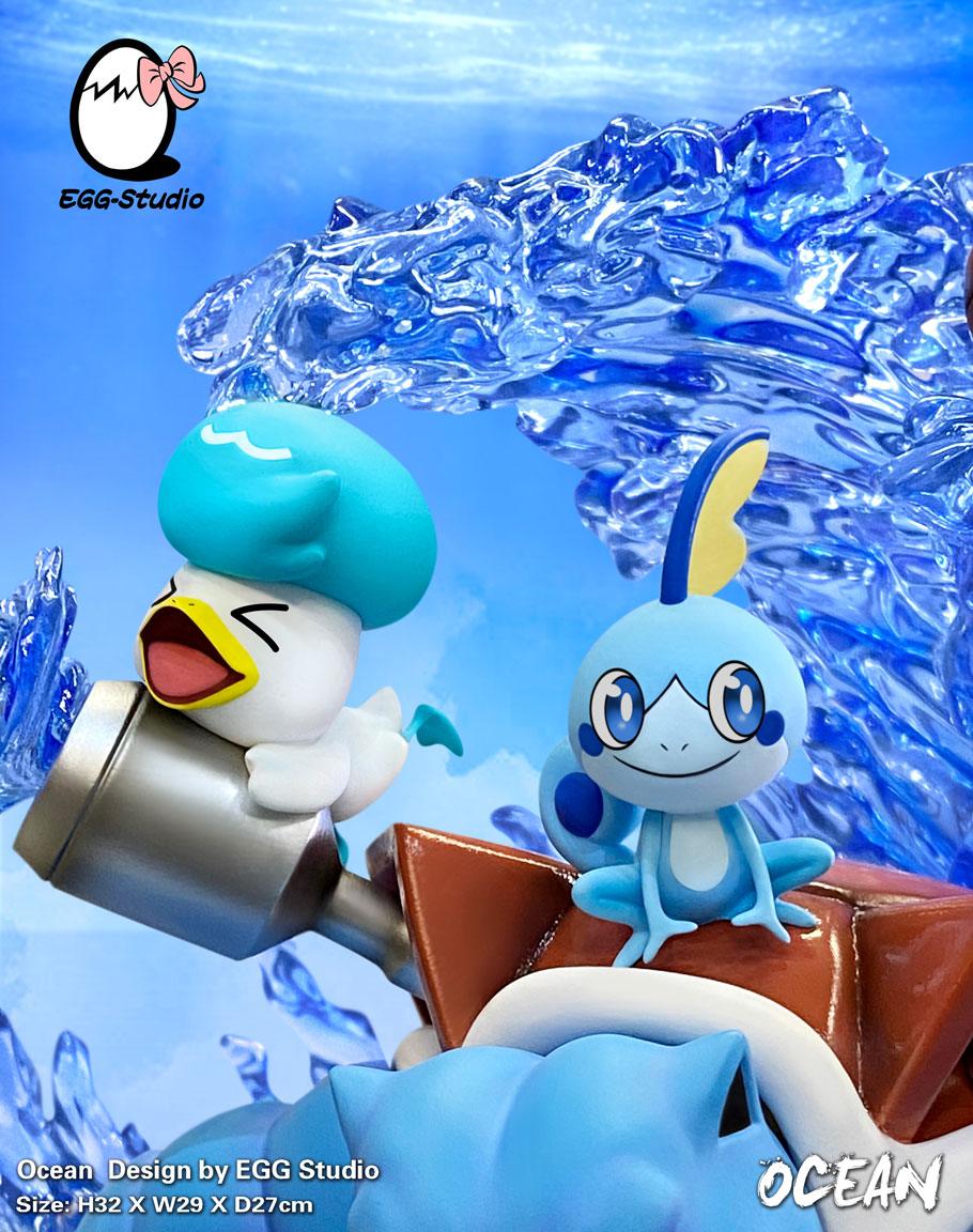 Water Type Family - Pokemon Resin Statue - EGGS Studios [In Stock] - Pokemon
