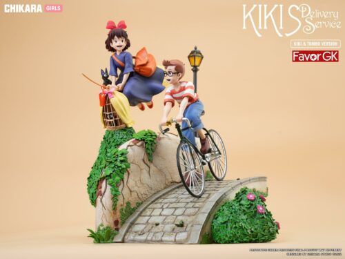 Kiki & Tombo with LED - Kiki's Delivery Service Resin Statue - CHIKARA Studios [In Stock] - Kiki's Delivery Service