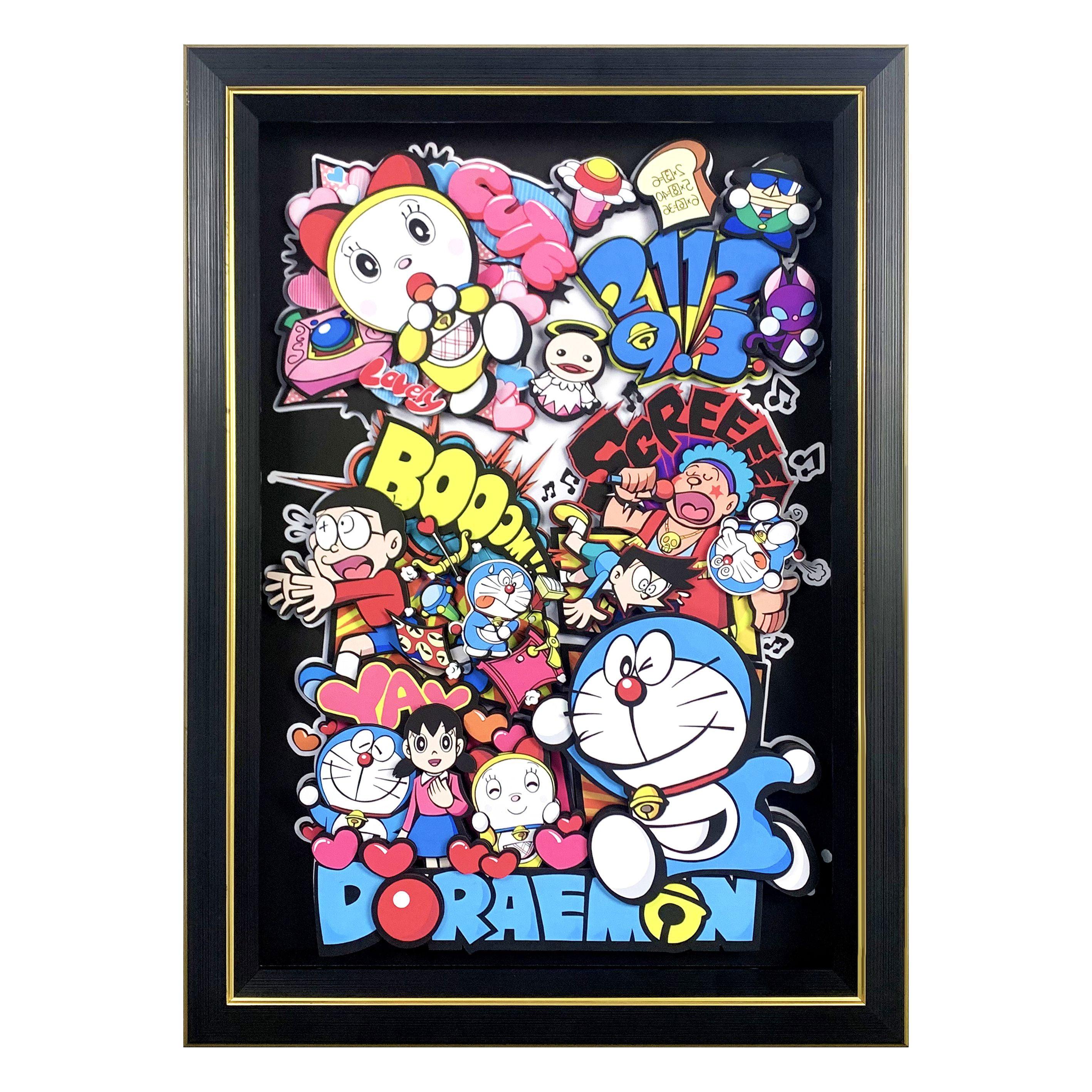 3D Decorative Paint of Doraemon & Nobita Nobi - Doraemon Decorative Painting - momo Studio [In Stock] - Doraemon