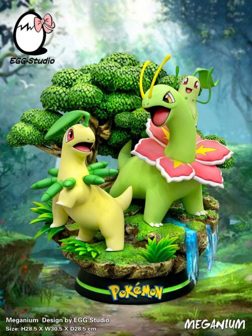 Evolution of Meganium - Pokemon Resin Statue - EGGS Studios [In Stock] - Pokemon