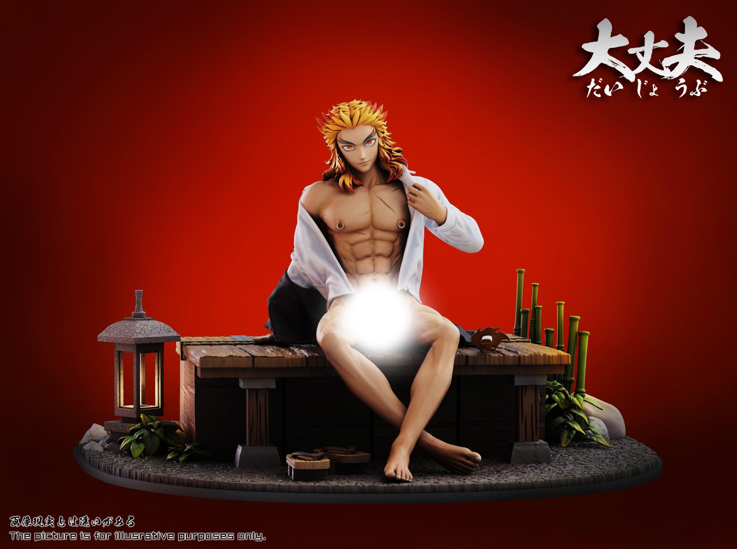 1/6 Scale Kyojuro Rengoku with LED - Demon Slayer: Kimetsu no Yaiba Resin Statue - DaZhangFu Studio [In Stock] - Demon Slayer: Kimetsu No Yaiba, R18, R18 Man