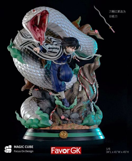 1/6 Scale Serpent Hashira Obanai Iguro - Demon Slayer: Kimetsu no Yaiba Resin Statue - Magic Cube Studios [In Stock] - Demon Slayer: Kimetsu No Yaiba