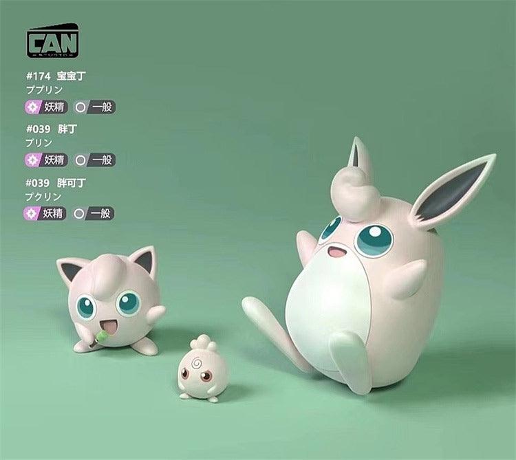 1/20 Scale World Zukan Jigglypuff Family Pokemon Statue Can Studios