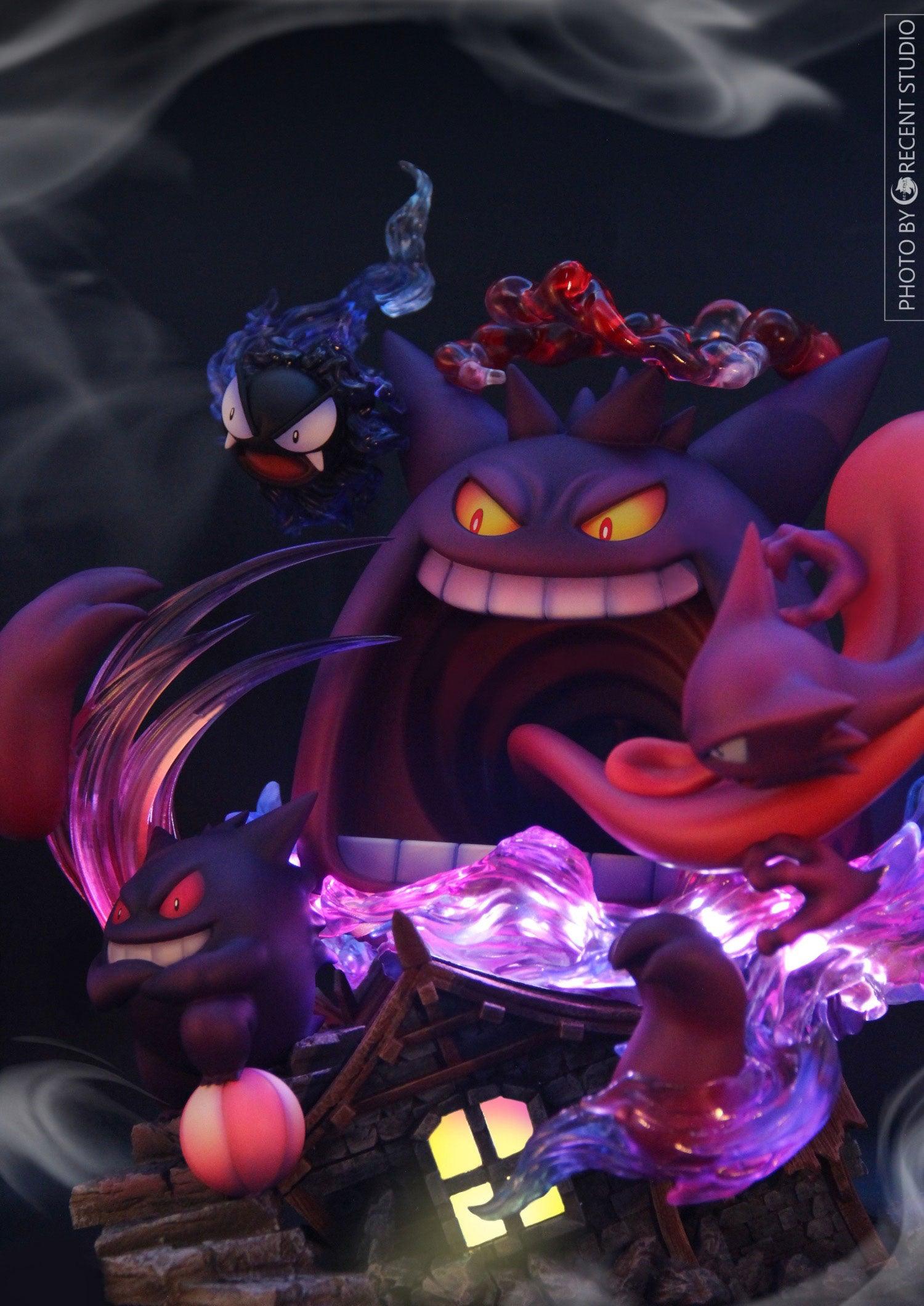 Gigantamax Gengar with LED - Pokemon Resin Statue - Crescent-Studios [Pre-Order] - Pokemon