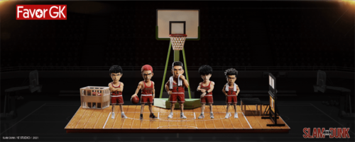 Five Tigers of Shohoku- SLAM DUNK Resin Statues - YZ Studios [Pre-Order] - SLAM DUNK