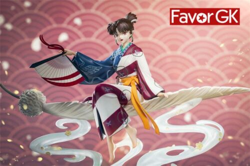 1/8 Scale Kimono Wind Sorceress Kagura - InuYasha Statue - HunYu Studio [Pre-Order] - InuYasha