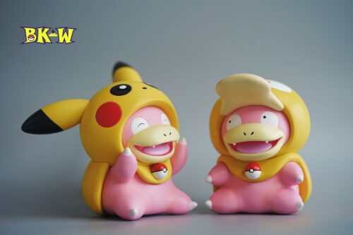 Pikachu Cosplay Slowpoke & Psyduck Cosplay Slowpoke - Pokemon Resin Statue - BK-W Studios [In Stock] - Pokemon