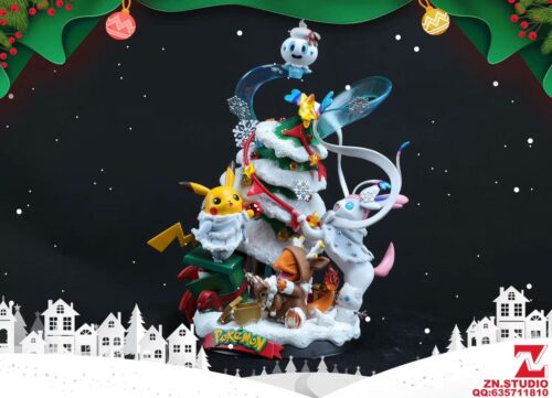 Christmas pikachu and friends- Pokemon Resin Statue - ZN Studios [In Stock] - FavorGK