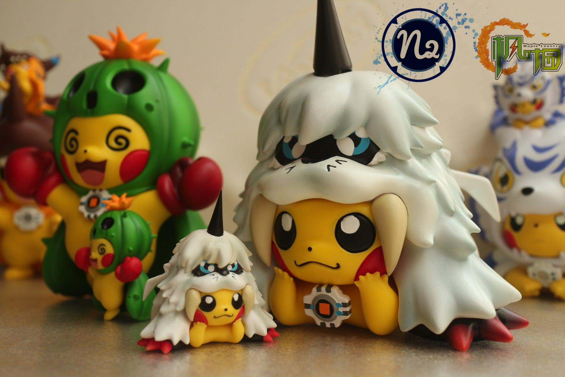 3CM & 8CM Togemon & Ikkakumon Cosplay Pikachu - Pokemon Digimon Resin Statue - N2 Studios [Pre-Order] - FavorGK