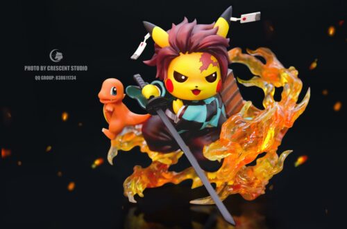Kamado Tanjiro/ Kamado Nezuko/ Agatsuma Zenitsu Cosplay Pikachu - Pokemon Resin Statue - Crescent Studios [Pre-Order] - FavorGK