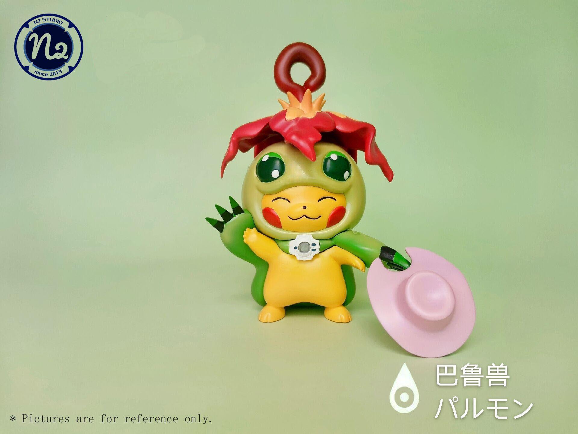 3cm & 8cm Digimon in Maturation Period Cosplay Pikachu Part 1 - Digimon Pokemon Resin Statue - N2 Studios [Pre-Order] - Cosplay Pikachu