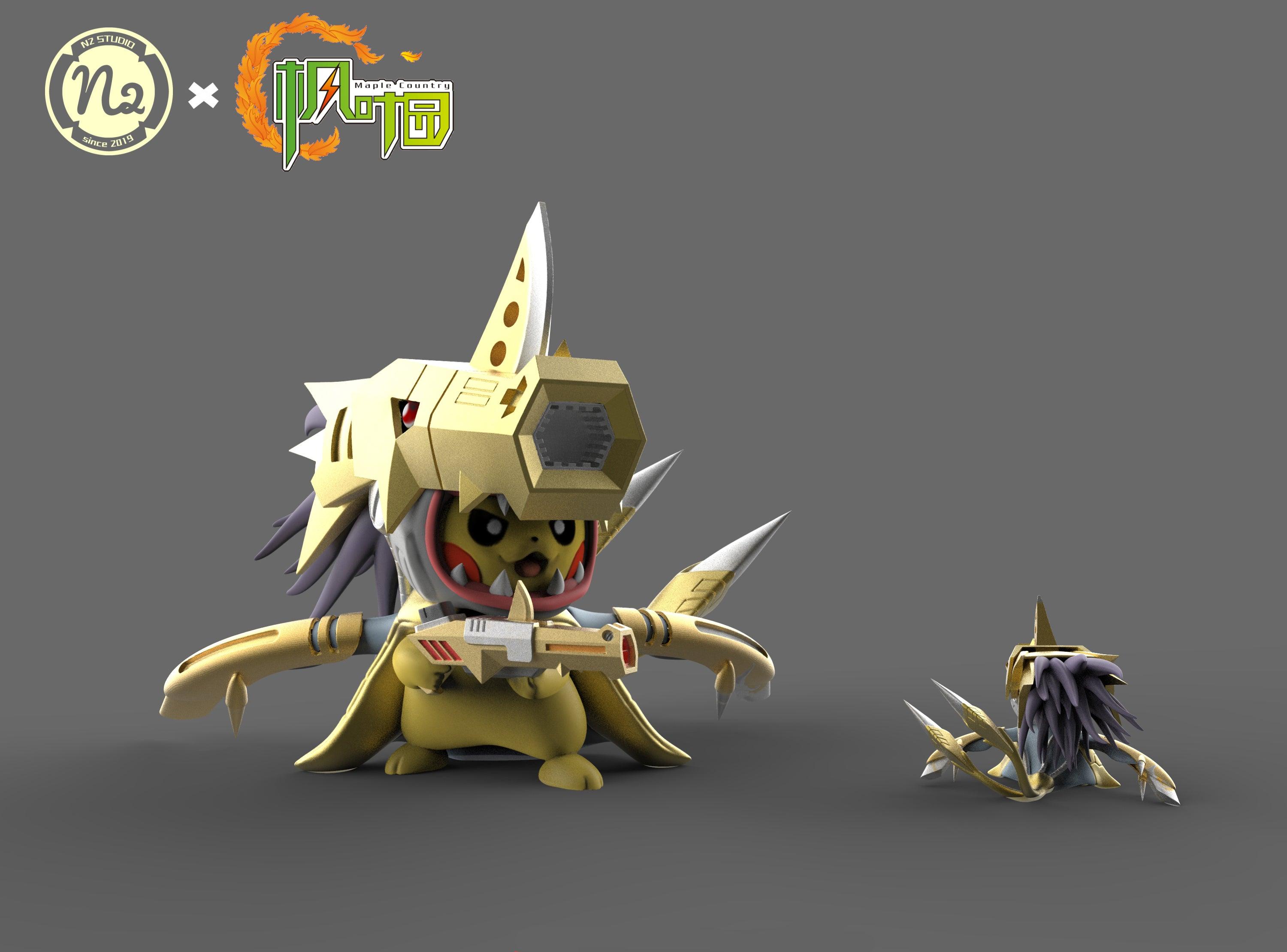 3CM & 8CM Pinochimon & Metal Seadramon Cosplay Pikachu - Pokemon Digimon Resin Statue - N2 Studios [Pre-Order] - Cosplay Pikachu