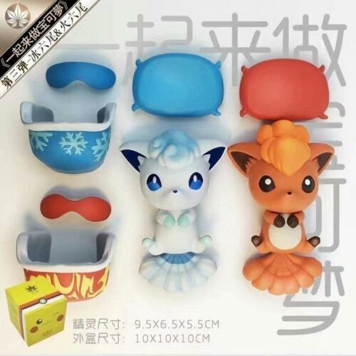 Sleeping Vulpix & Alola Vulpix - Pokemon Resin Statue - QY Studios [Pre-Order] - Cosplay Pikachu