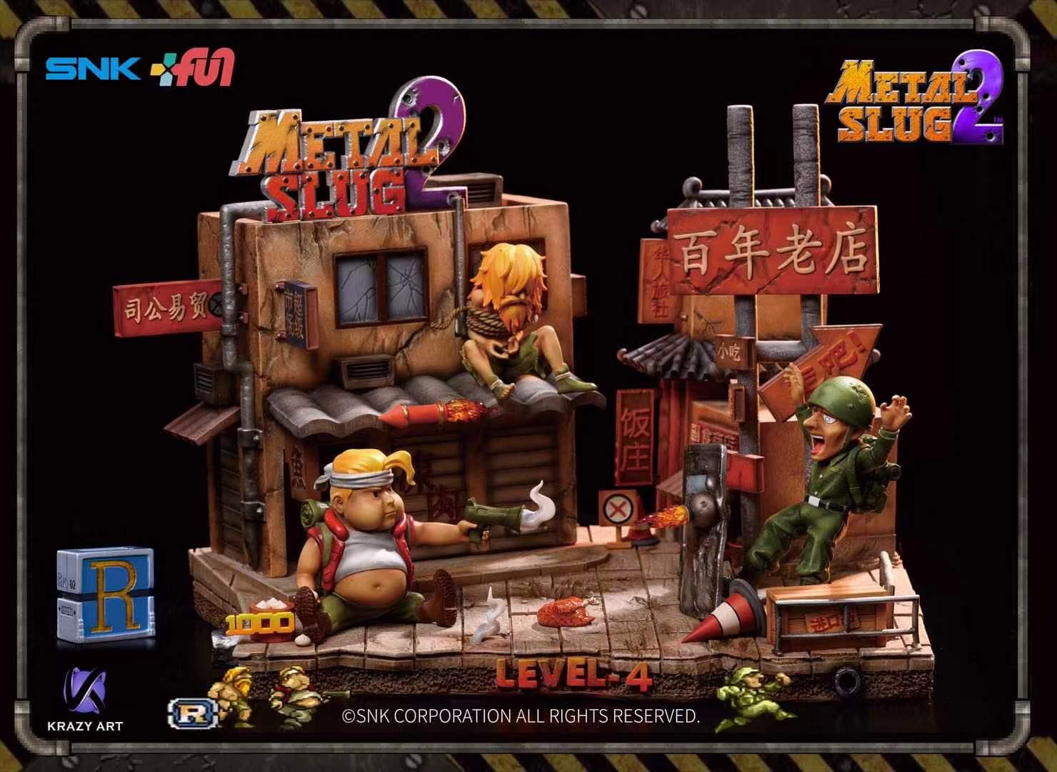 Fighting Chinatown - Metal Slug 2 Resin Statue - Krazy Art Studios [Pre-Order] - Metal Slug 2