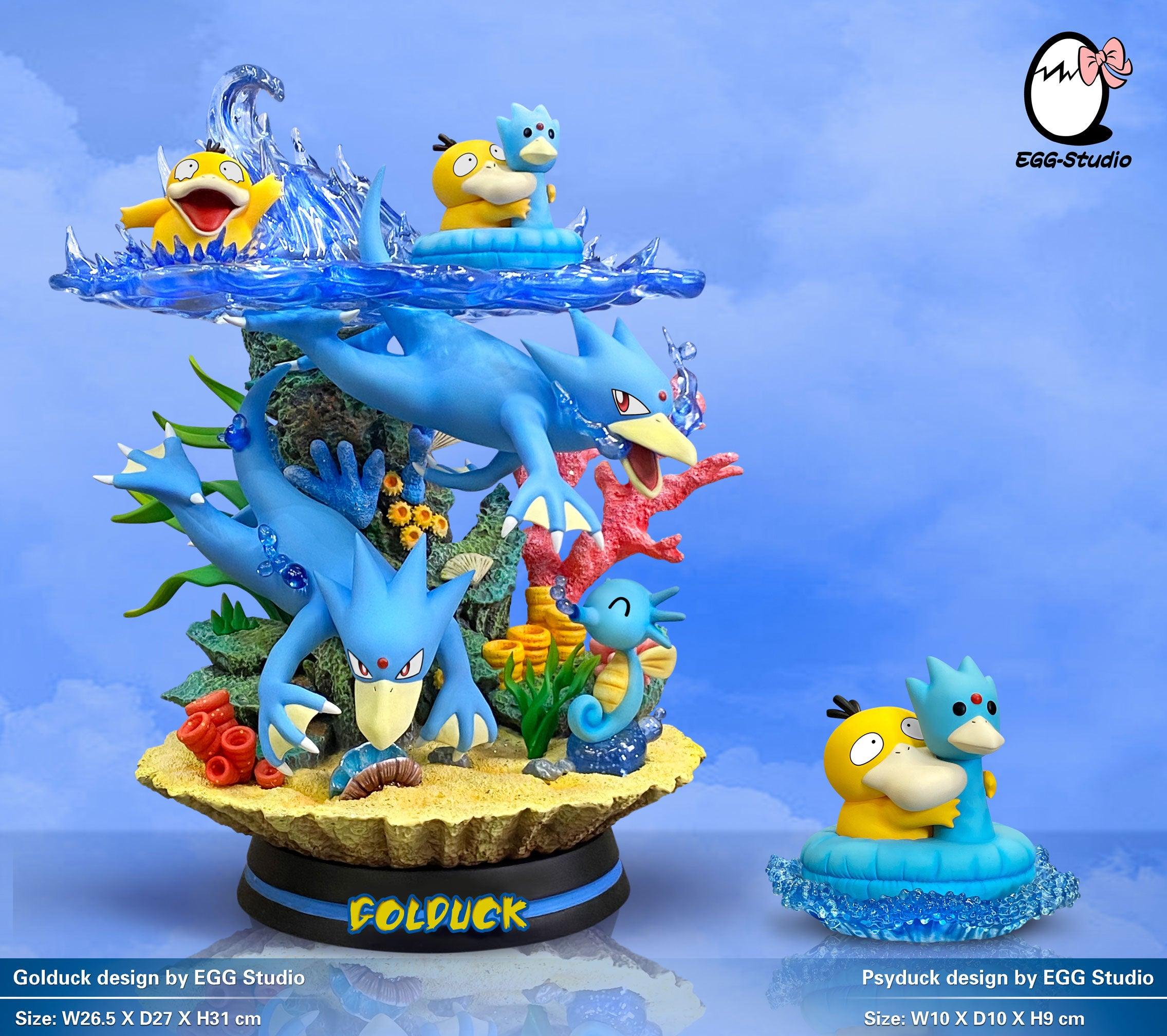 Swimming Series Evolution of Psyduck - Pokemon Resin Statue - EGGS Studios [Pre-Order] - Pokemon