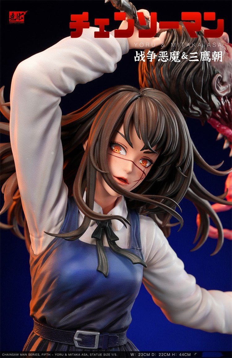 1/5 Scale Yoru & Asa Mitaka & Bucky Chainsaw Man Resin Statue ZaoHua Studio [PreOrder]