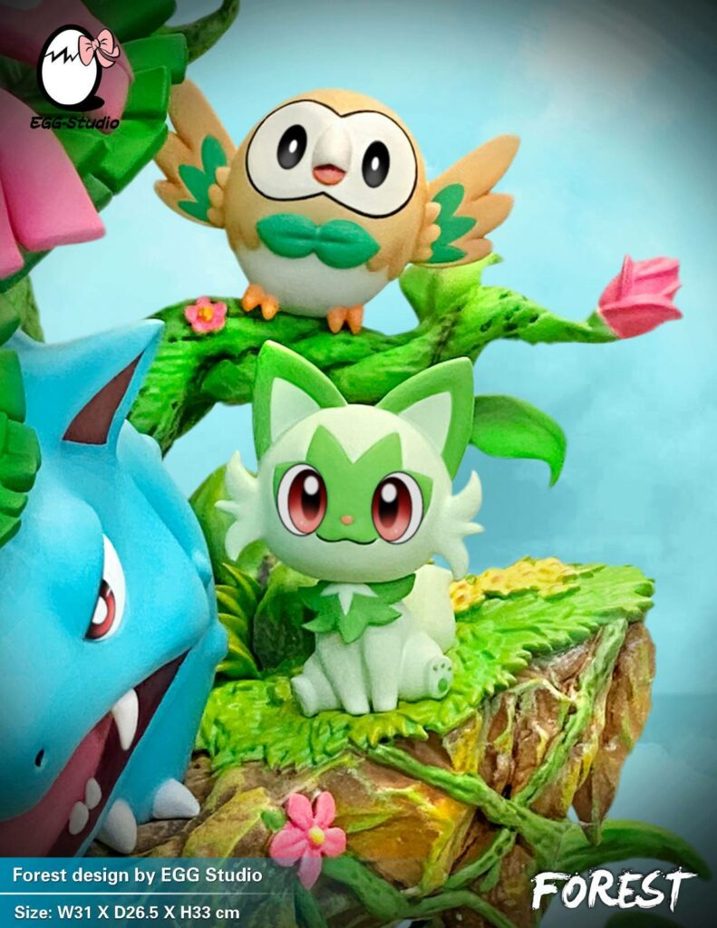 Forest Type Family Pokemon Resin Statue EGGS Studios [PreOrder]