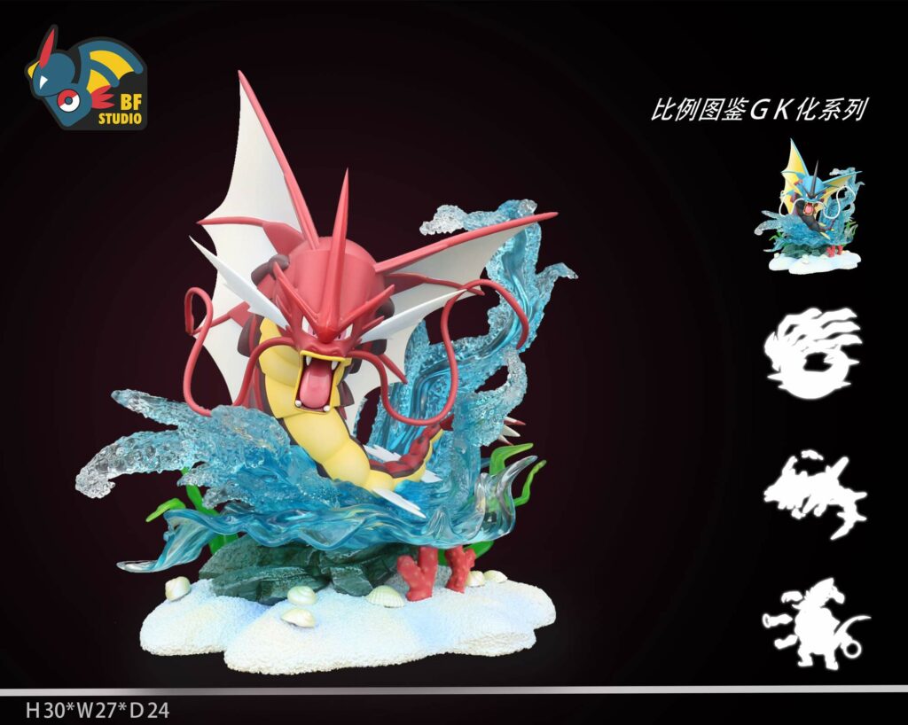 World Zukan Mega Gyarados Pokemon Statue BF Studio [PreOrder]