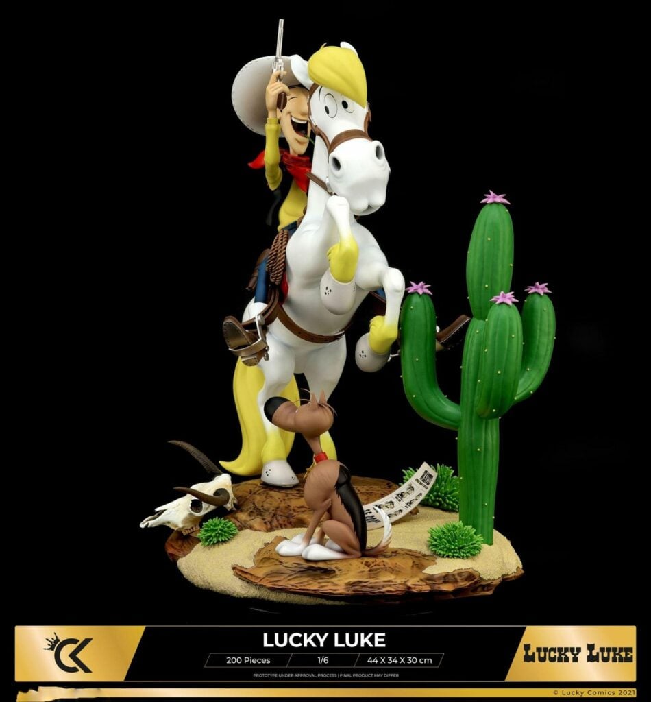Lucky Luke - Figurine résine Atlas / Leblon - FR