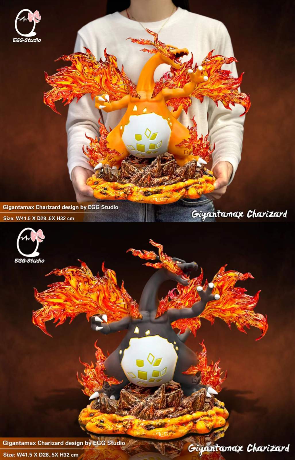 Pokemon EGG Studio Gigantamax Charizard Resin Statue, 46 OFF