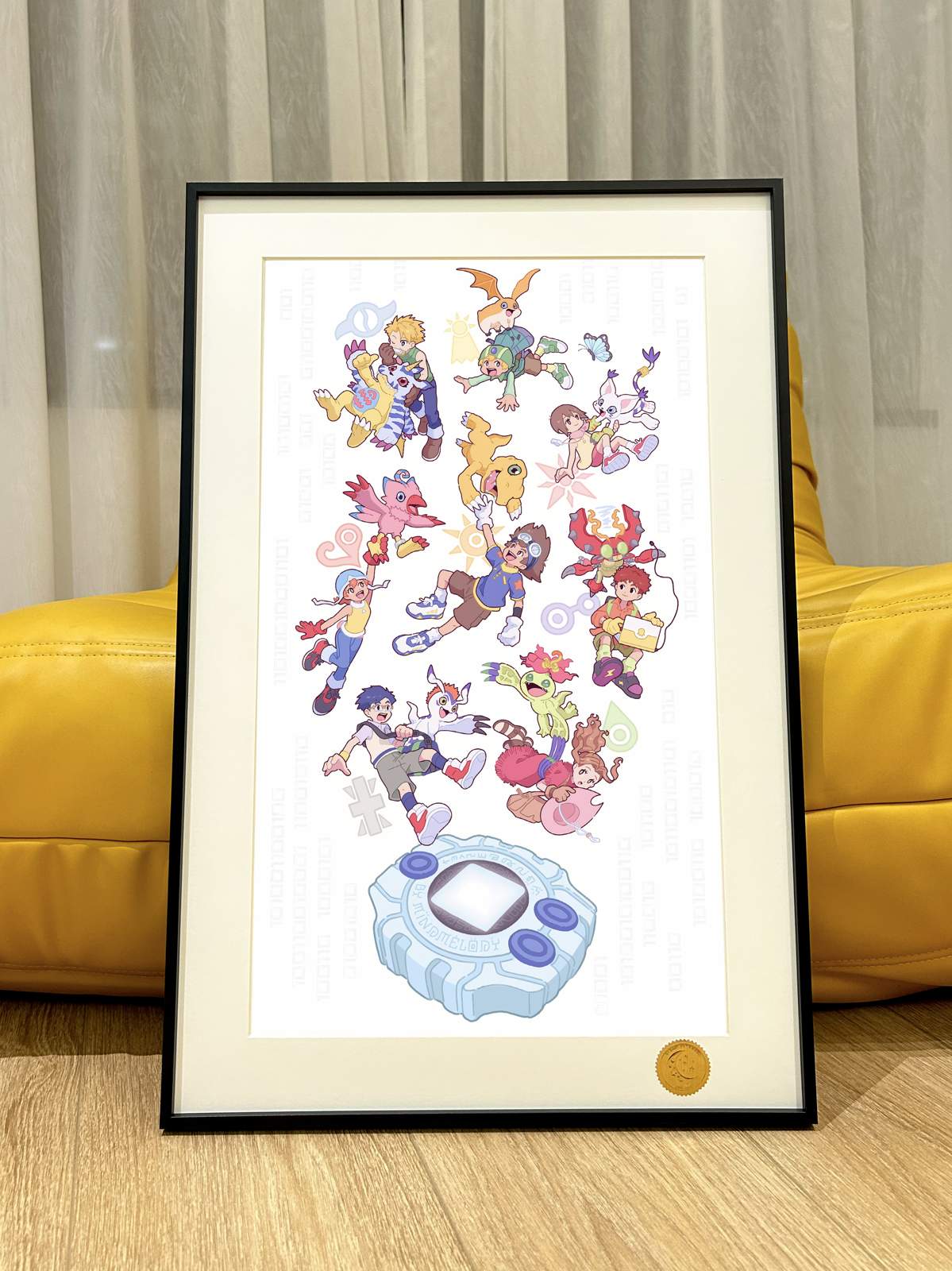 Main Characters of Digimon & Digimon Monsters & Digivice Decorative