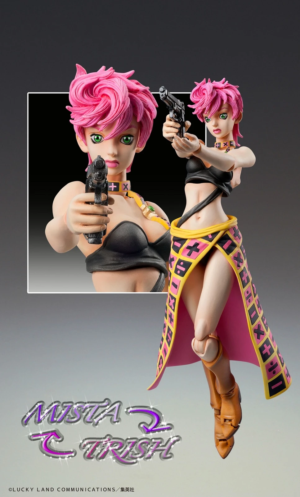 Movable Black Ver. Trish Una - JoJo's Bizarre Adventure: Golden Wind Official Statue - Medicos
