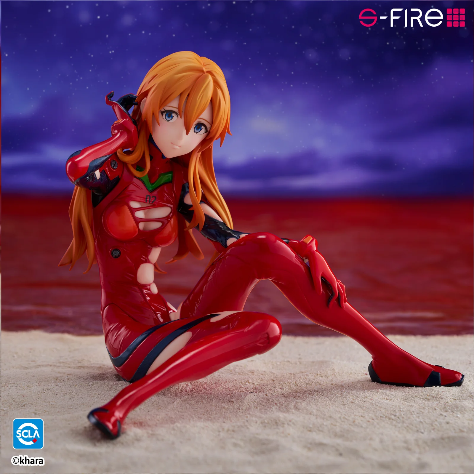 1/7 Scale S-Fire Series Asuka Langley Soryu - (EVA) Neon Genesis EVAngelion Official Statue - SEGA